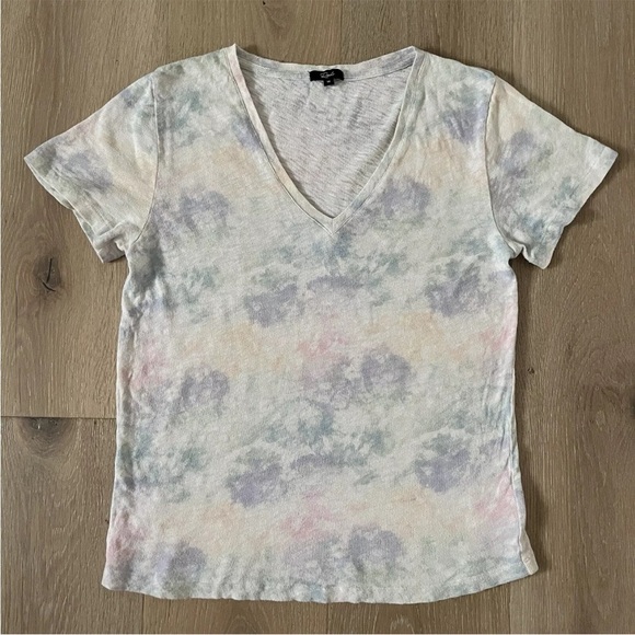 Rails Tops - Rails Women's The Cara V Neck T-Shirt Rainbow Tie Dye Sz M Short Sleeve *L23